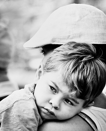 Safe in her arms...